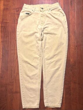 Vintage ‘90s Lee Riveted High Rise Tapered Faded Yellow Denim Jeans 26/2